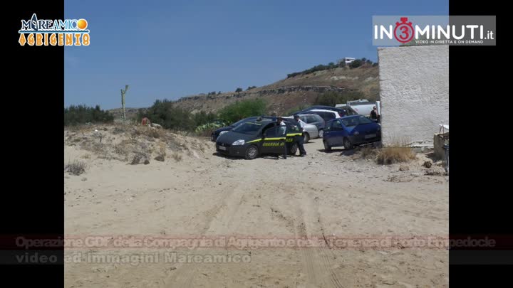 Operazione GDF della Compagnia di Agrigento e della Tenenza di Porto Empedocle (immagini e video Mareamico)