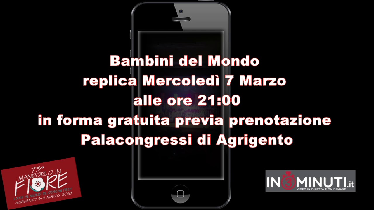 73Mandorlo in Fiore, Festival Internazionale dei Bambini del Mondo, lo spettacolo sarà replicato domani 7 marzo