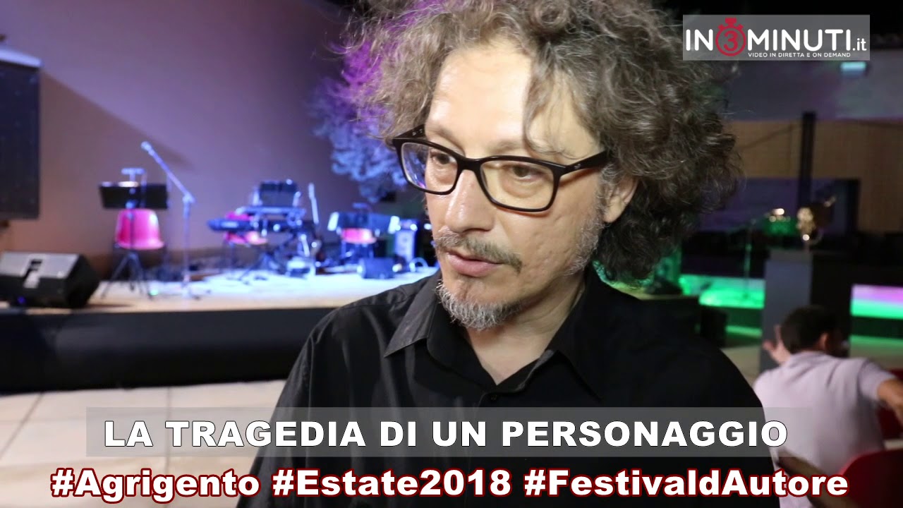 LA TRAGEDIA DI UN PERSONAGGIO #Agrigento, #Estate2018, #FestivaldAutore. Gianluigi Cristiano al microfono di Enza Di Vita