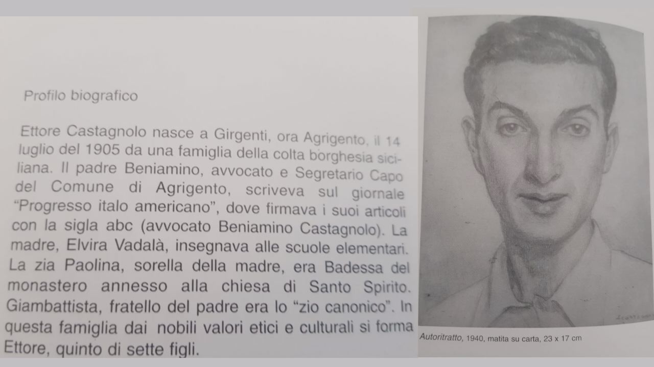 Il pittore Agrigentino Ettore Castagnolo  finalmente a casa!