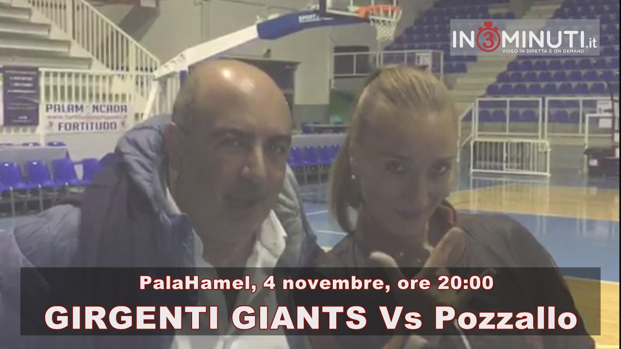 GIRGENTI GIANTS  Vs  Pozzallo, domenica 4 novembre, ore 20:00