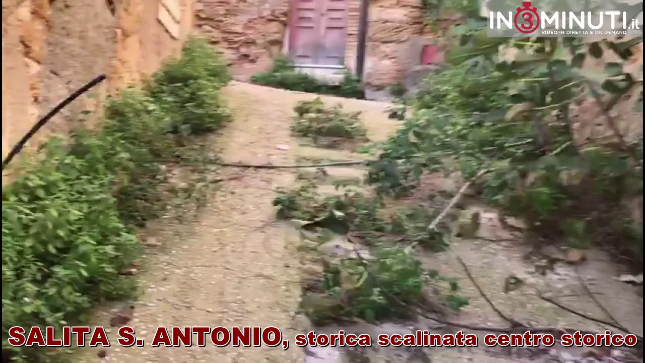 SALITA S. ANTONIO, storica scalinata del centro storico di Agrigento…parlano le immagini