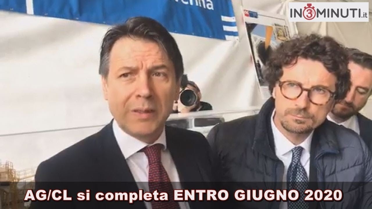 "Ag/Cl si completa entro il giugno 2020" Giuseppe Conte, Presidente Consiglio dei Ministri