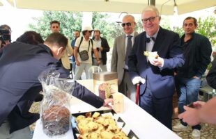 Presentato stamani il panettone Diodoros, realizzato con prodotti coltivati nella Valle dei Templi