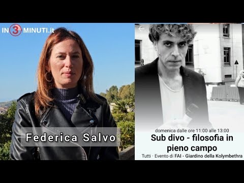 Il “Filosofo di Strada” Davide Valenti domenica 5 alla Kolymbethra